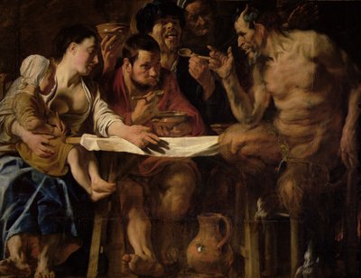 Satyr and Peasant by Jacob Jordaens
